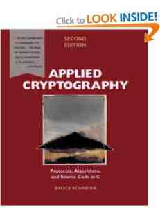 Applied Cryptography Protocols Algorithms Source