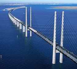 Bridge connecting Denmark and Sweden