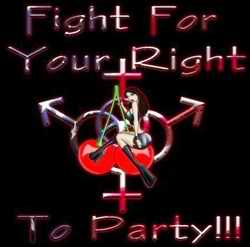Fight for your right to party banner