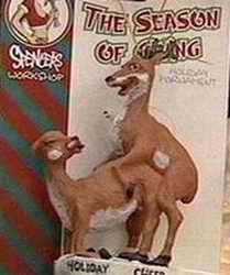 fucking reindeer ornament