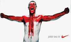 Rooney posing in style of St George's cross