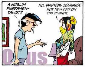 Cartoon: Fashion fad for radical islam