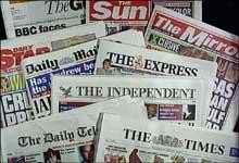 A selection fo newspapers