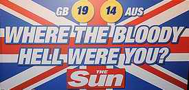 Where the bloody hell were you poster