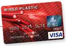 Wired Plastic Visa Card