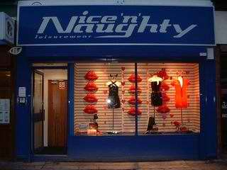 Nice n Naughty sex shop exterior in Southport