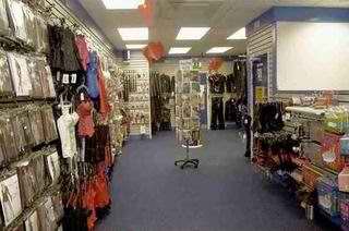 Nice n Naughty sex shop interior in Southport