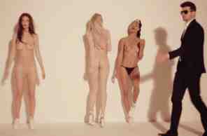 robin thicke blurred lines video