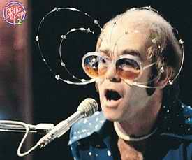Elton John sporting ludicrous specs