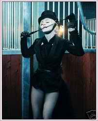 Madonna with riding crop